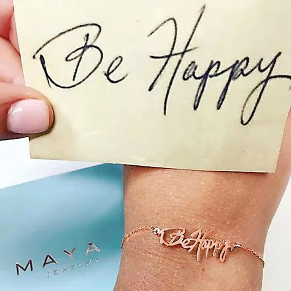 Custom Personalized Handwriting Bracelet
