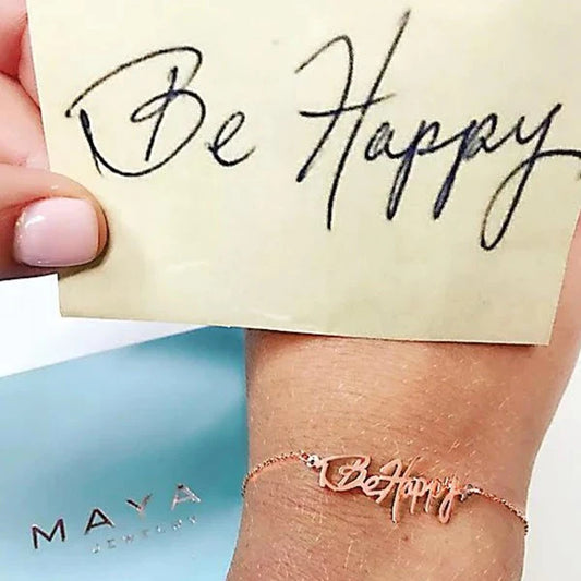 Custom Personalized Handwriting Bracelet