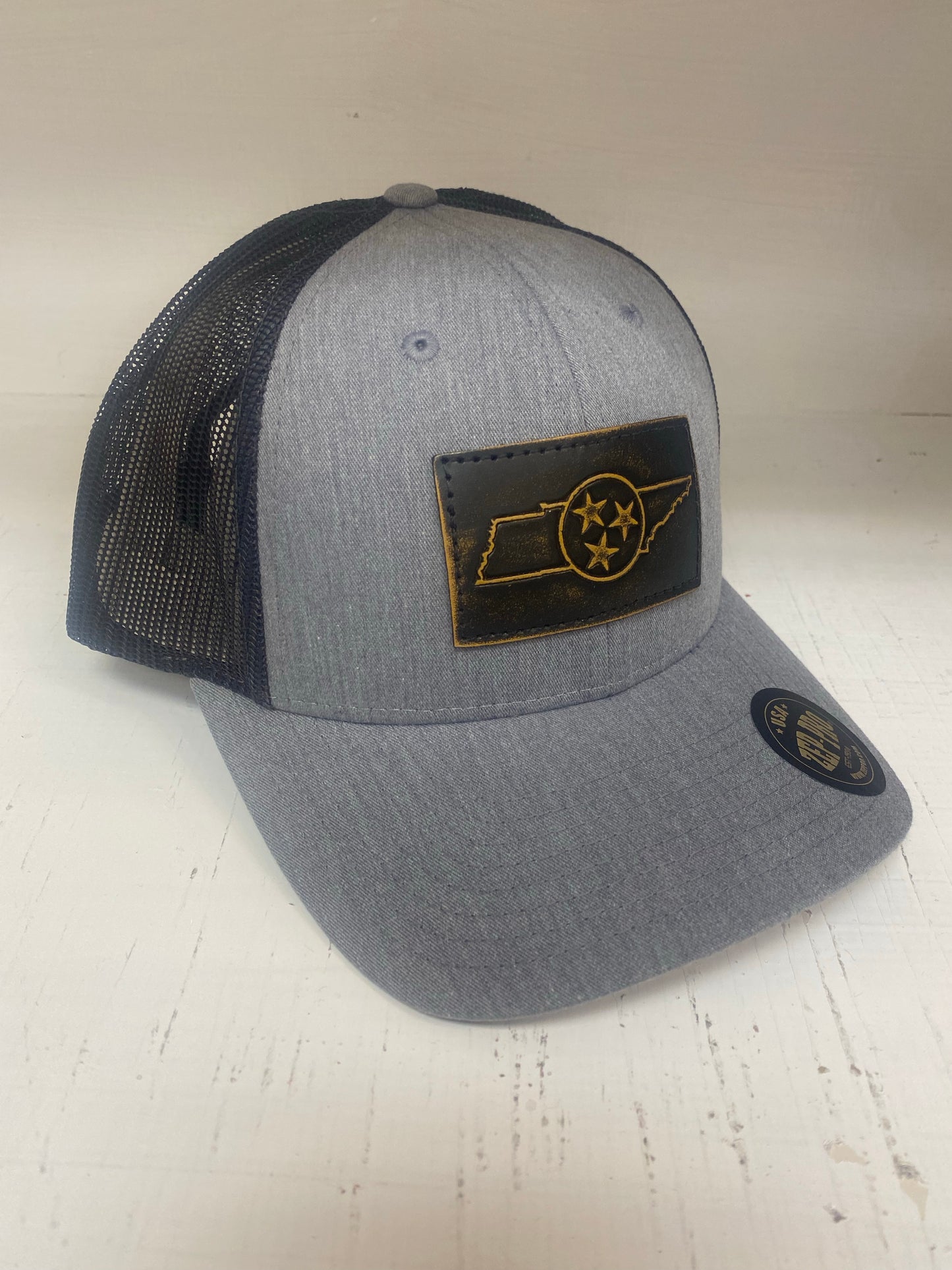 Men's Leather Patch Hat