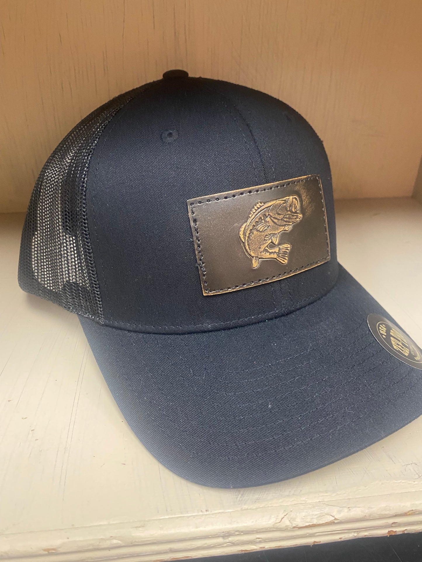 Men's Leather Patch Hat