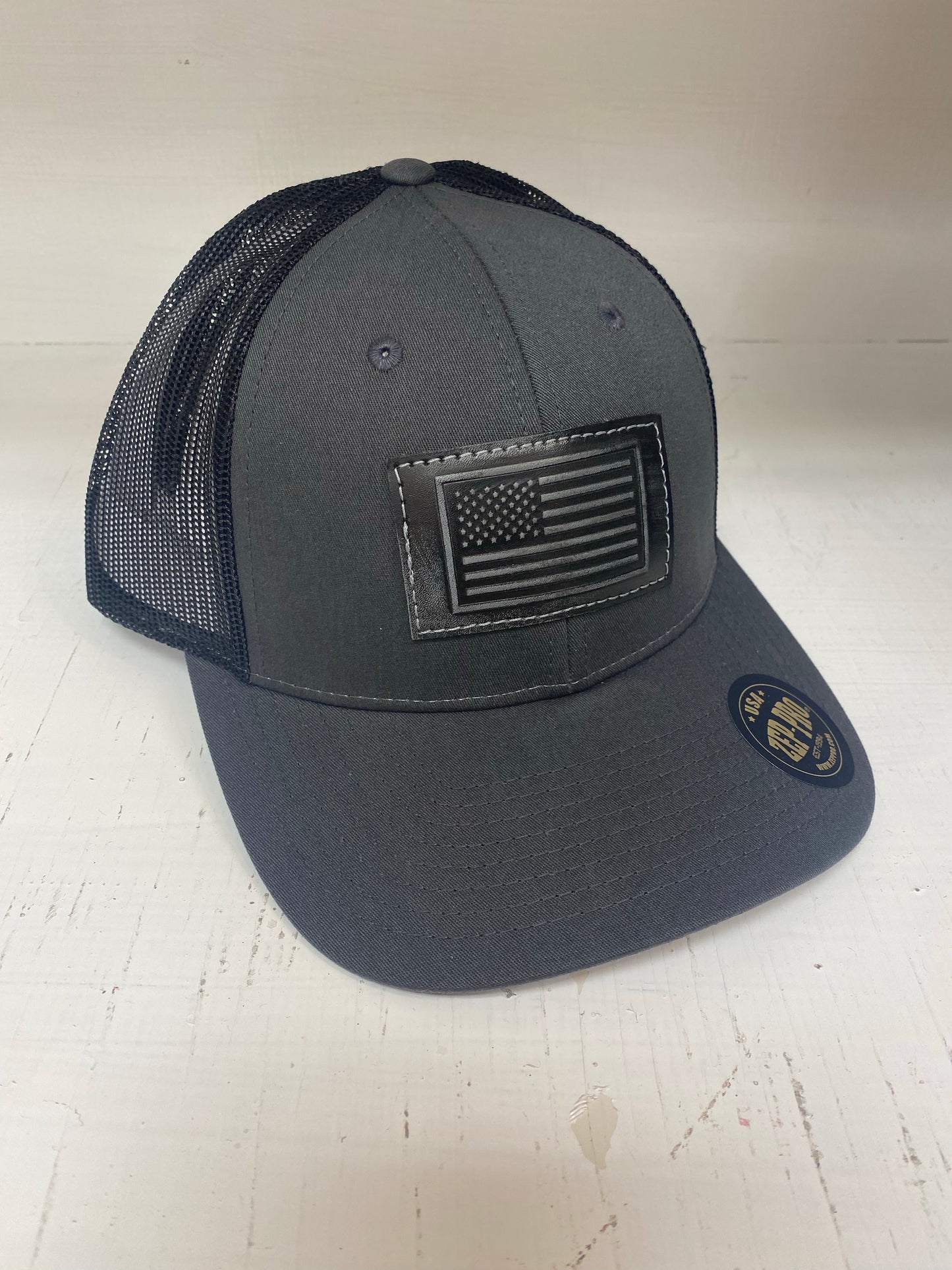 Men's Leather Patch Hat