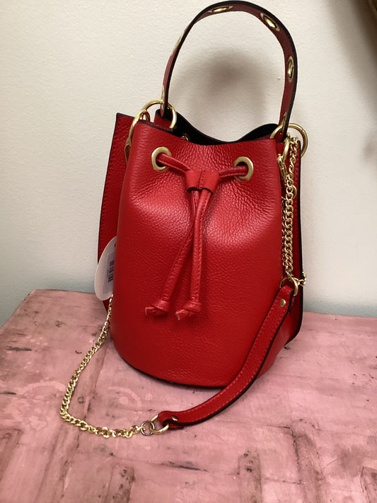 Genuine Leather Large Bucket Bag