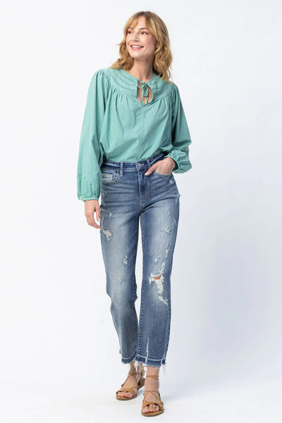 Judy Blue Released Hem Ankle Straight