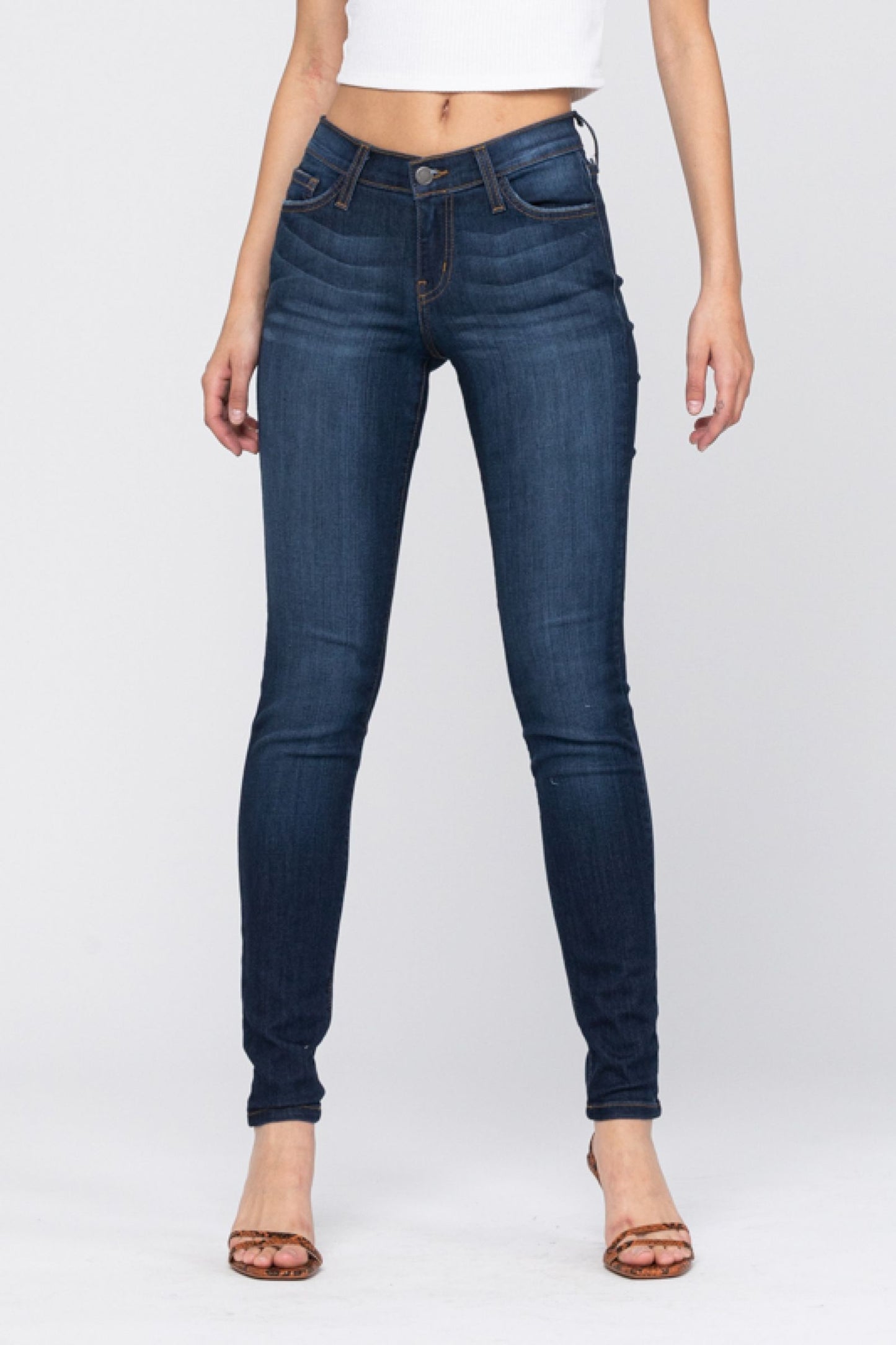 Super Stretchy & Soft Distressed Rayon Skinny