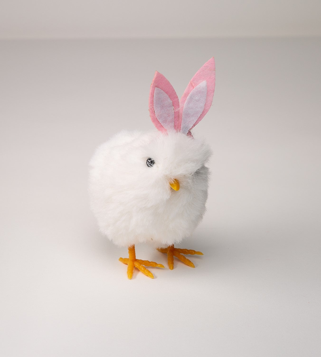 Fur Chick with Bunny Ears, White