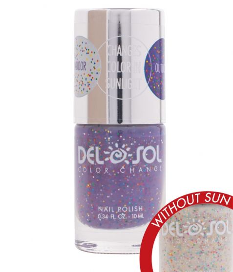 Del Sol Color Changing Nail Polish (Live Love Sparkle)