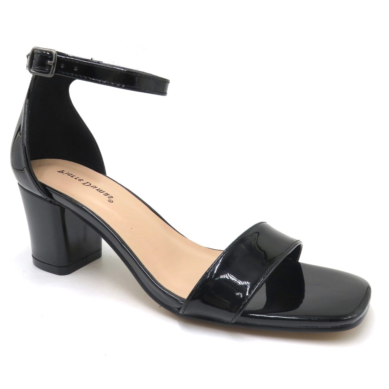 Nude and Black Patten Leather Dress Shoe