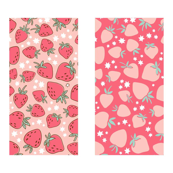 Katydid Strawberries Quick Dry Beach Towel