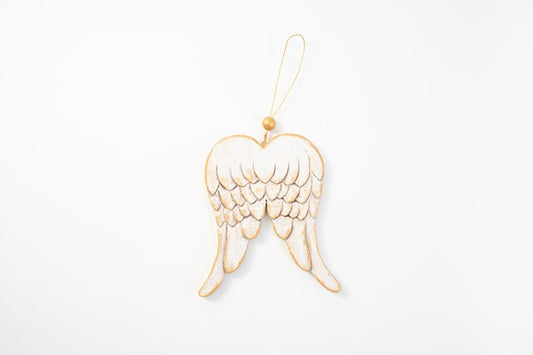 Wood Angel  Wing Ornament