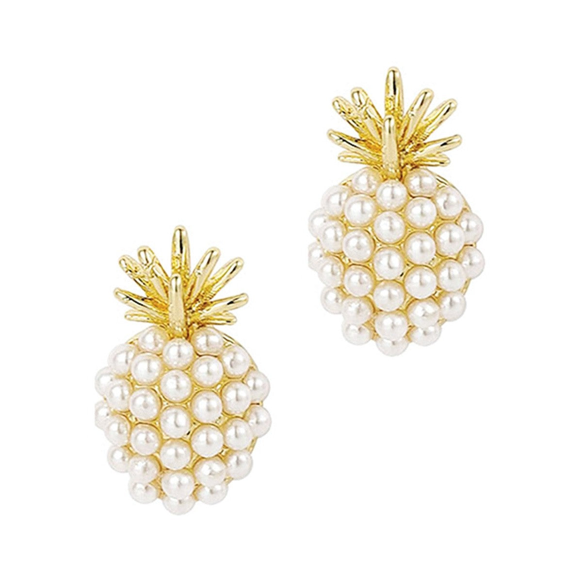 Pearl Pineapple Earrings