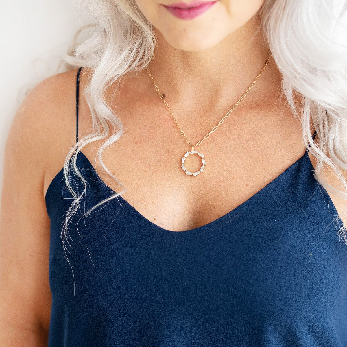 Gold Crystal Grace & Hustle Necklace